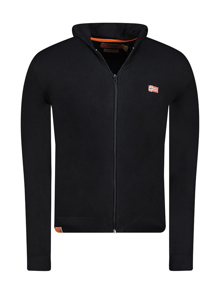 Geographical Norway Kardigan "Felinood" w kolorze czarnym rozmiar: XXL