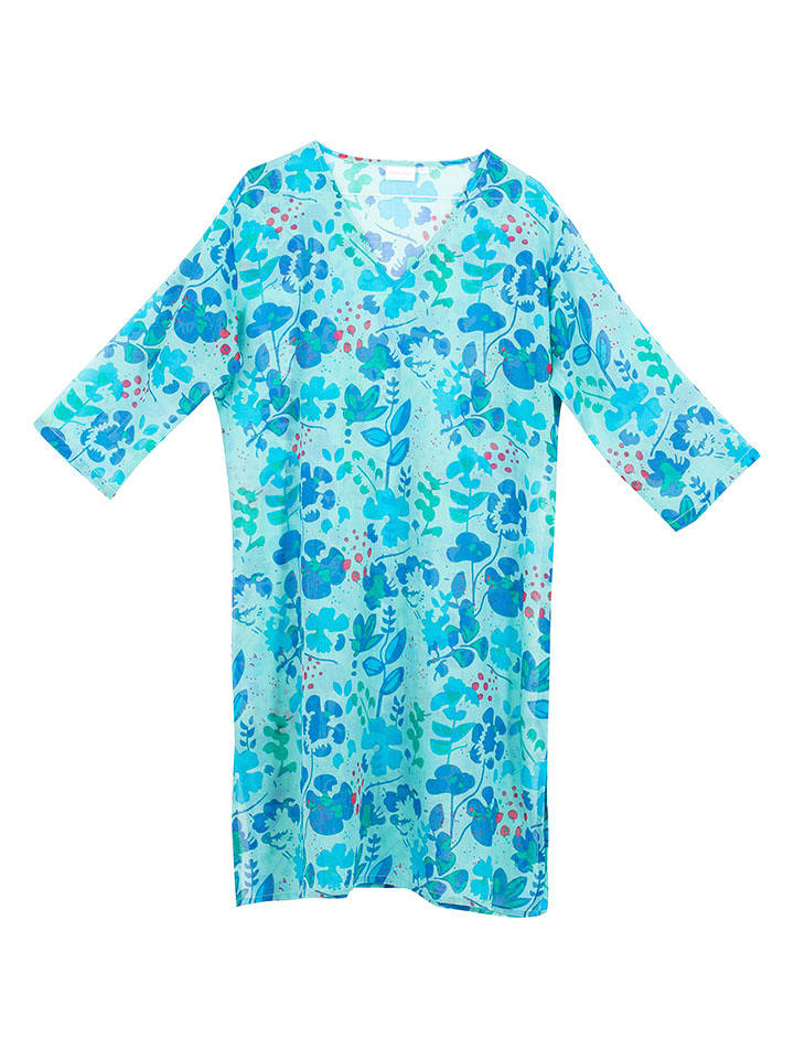 Overbeck and Friends Tunika "Viola" w kolorze niebieskim rozmiar: XL