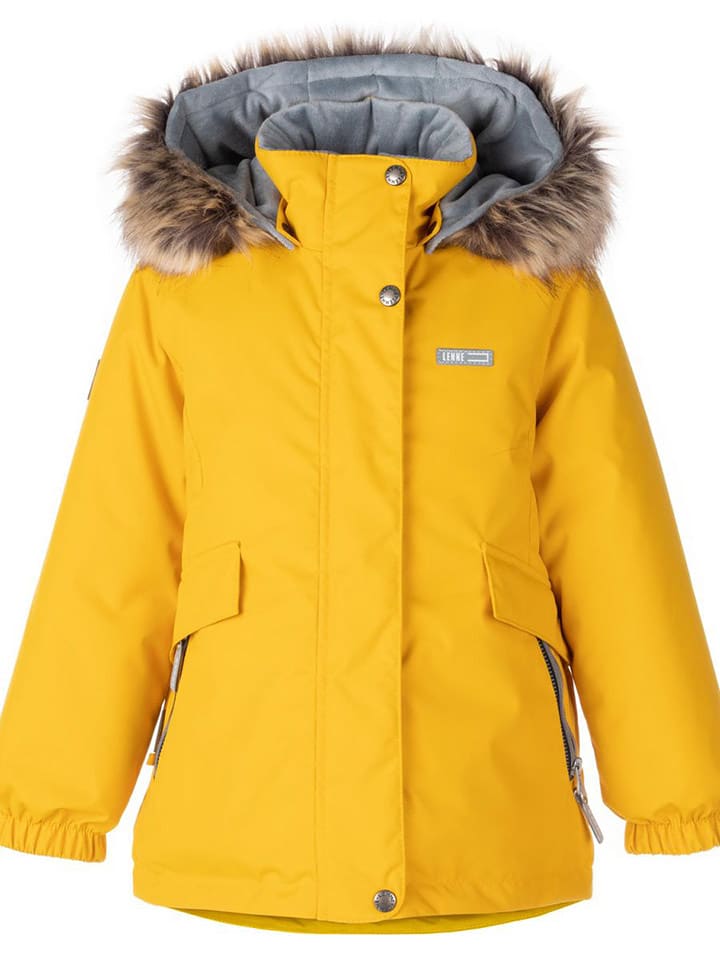 LENNE Parka zimowa "Mila" w kolorze żółtym rozmiar: 116