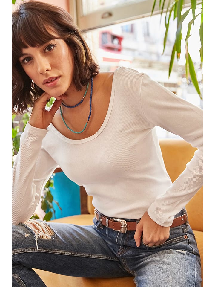 Olalook Koszulka w kolorze białym rozmiar: M