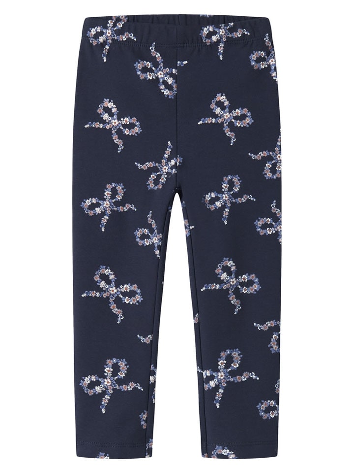 name it Legginsy "Olukria" w kolorze granatowym rozmiar: 122