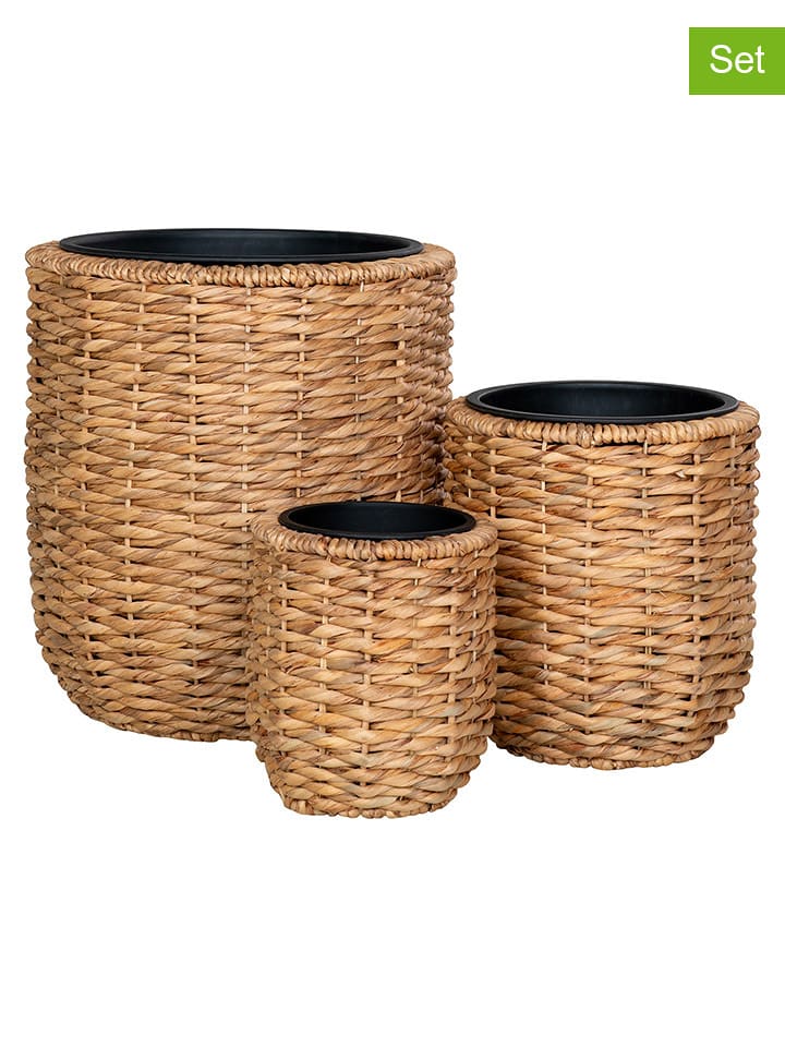 House Nordic Doniczki (3 szt.) "Hanoi" w kolorze jasnobrązowym rozmiar: onesize