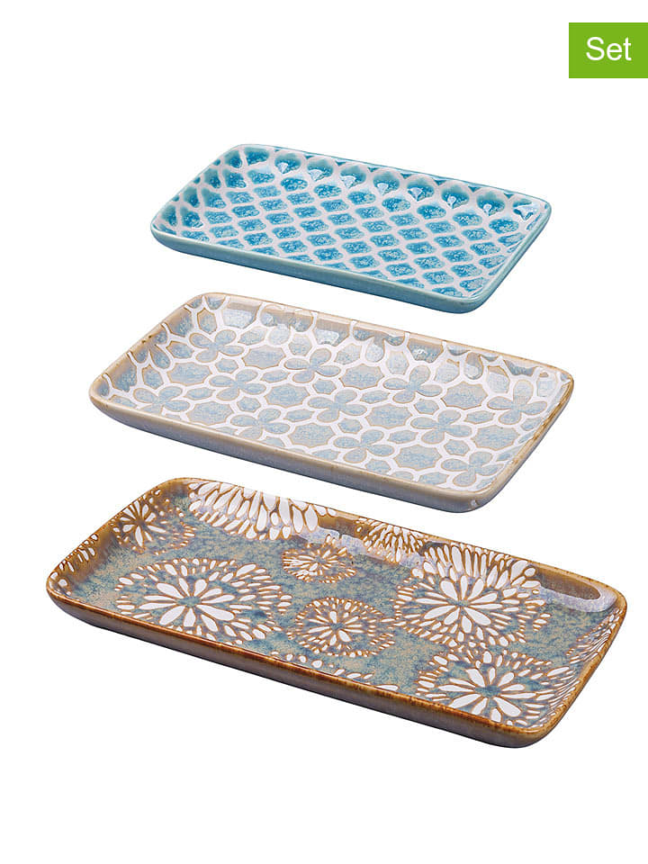 Villa d´Este Tace (3 szt.) w kolorze turkusowo-szaro-brązowym rozmiar: onesize