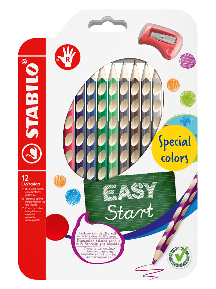 STABILO Kredki (12 szt.) "EASYcolors" dla praworęcznych rozmiar: onesize