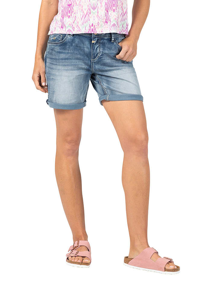 Timezone Szorty dżinsowe "Alexa" - Regular fit - w kolorze niebieskim rozmiar: W24