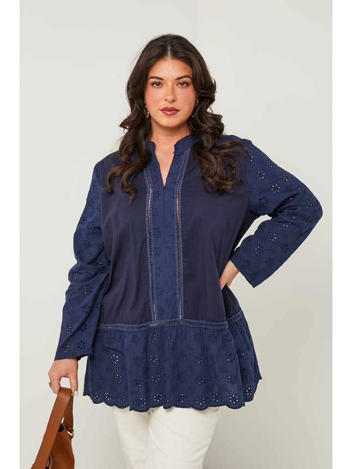 Curvy Lady Tunika w kolorze granatowym rozmiar: 48/50