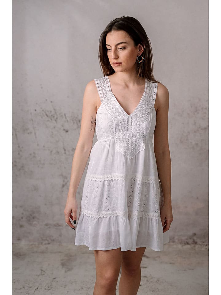 Lula Natura Sukienka w kolorze białym rozmiar: L