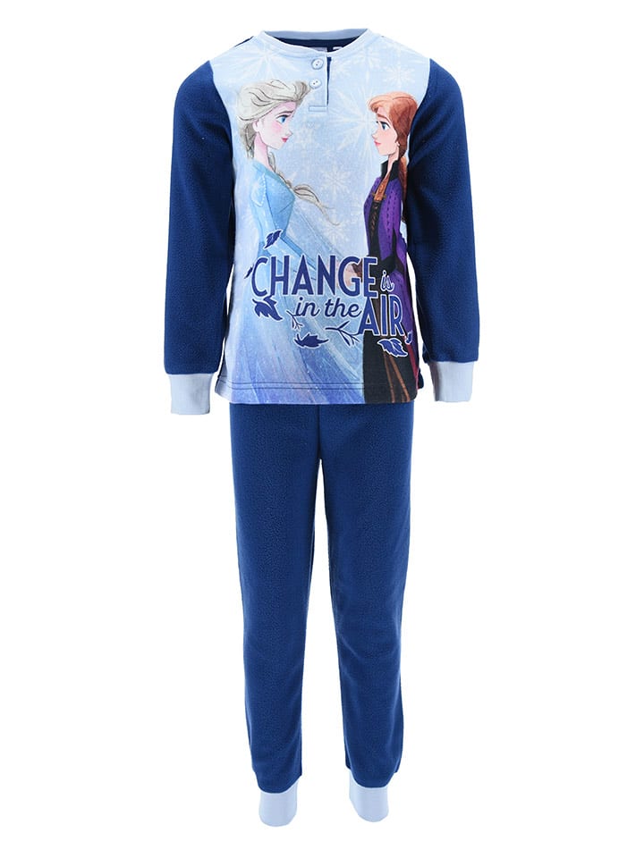 Disney Frozen Piżama "Kraina Lodu" w kolorze granatowym rozmiar: 98