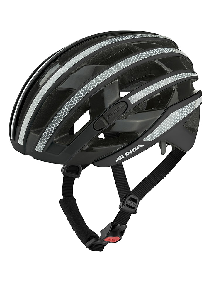 Alpina Kask rowerowy "Ravel Reflective" w kolorze czarnym rozmiar: 51-55 cm
