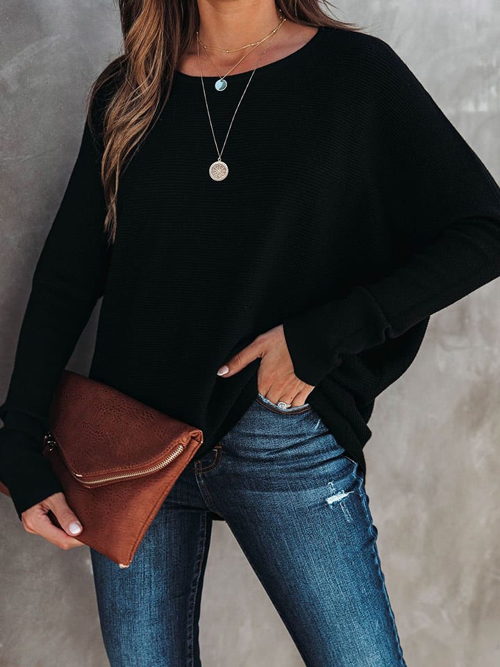 Milan Kiss Sweter w kolorze czarnym rozmiar: S