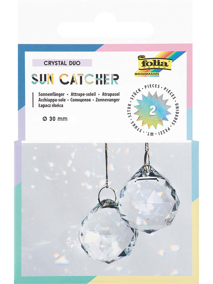 folia PAPER Łapacze słońca (2 szt.) "CRYSTAL DUO" - Ø 3 cm rozmiar: onesize