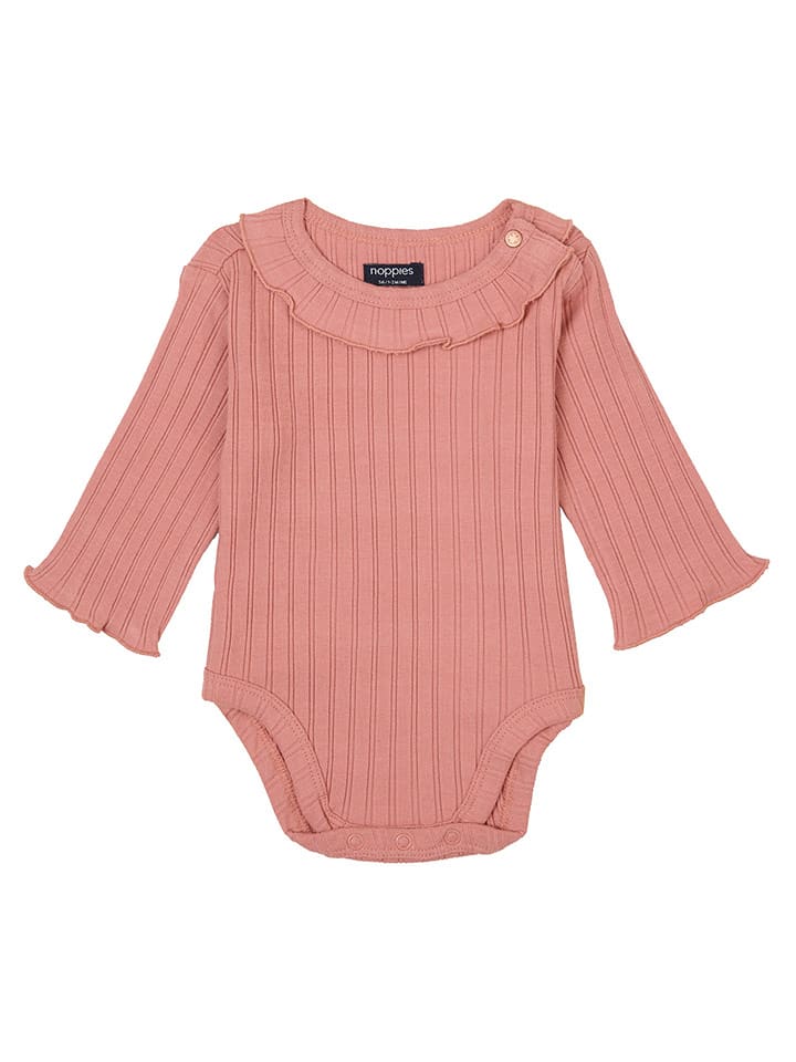 Noppies Body dzianinowe "Fechain" w kolorze jasnoróżowym rozmiar: 80