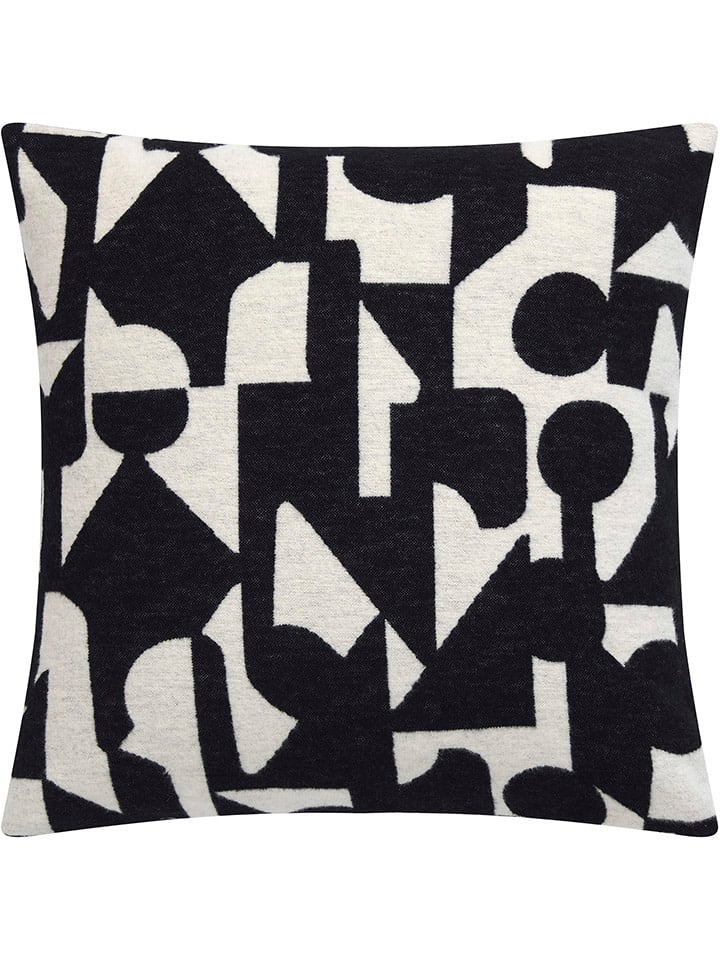 David Fussenegger Poszewka "Silvretta - Abstrakt" w kolorze czarno-białym na poduszkę rozmiar: 50x50 cm