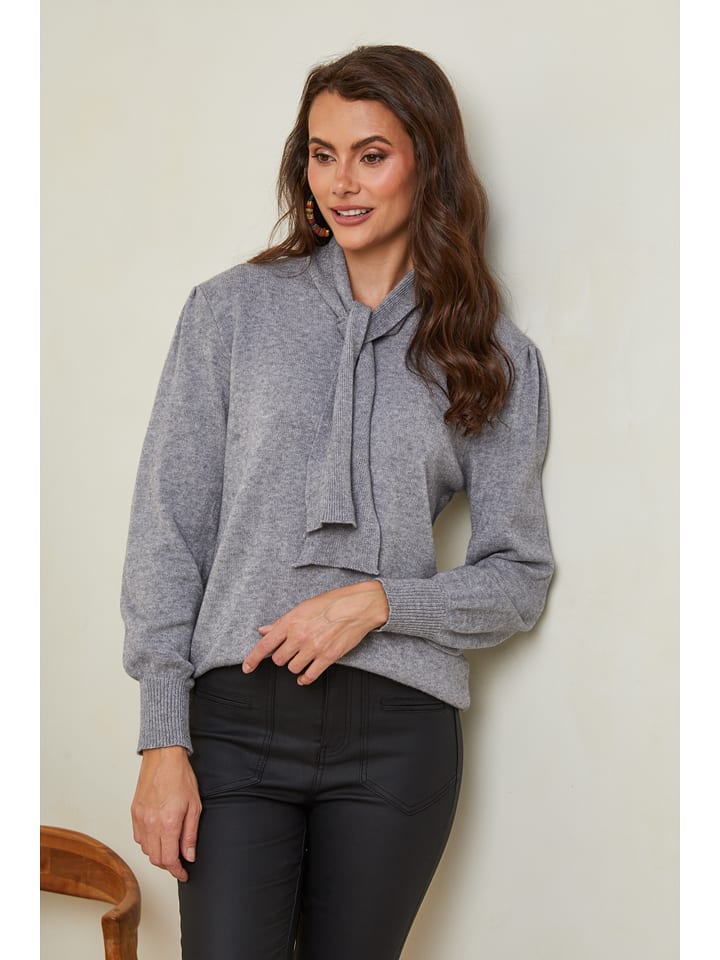 Joséfine Sweter "Igal" w kolorze szarym rozmiar: L