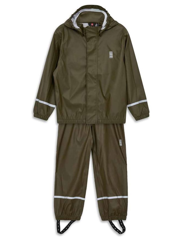 LEGO 2-częściowy zestaw przeciwdeszczowy w kolorze khaki rozmiar: 134