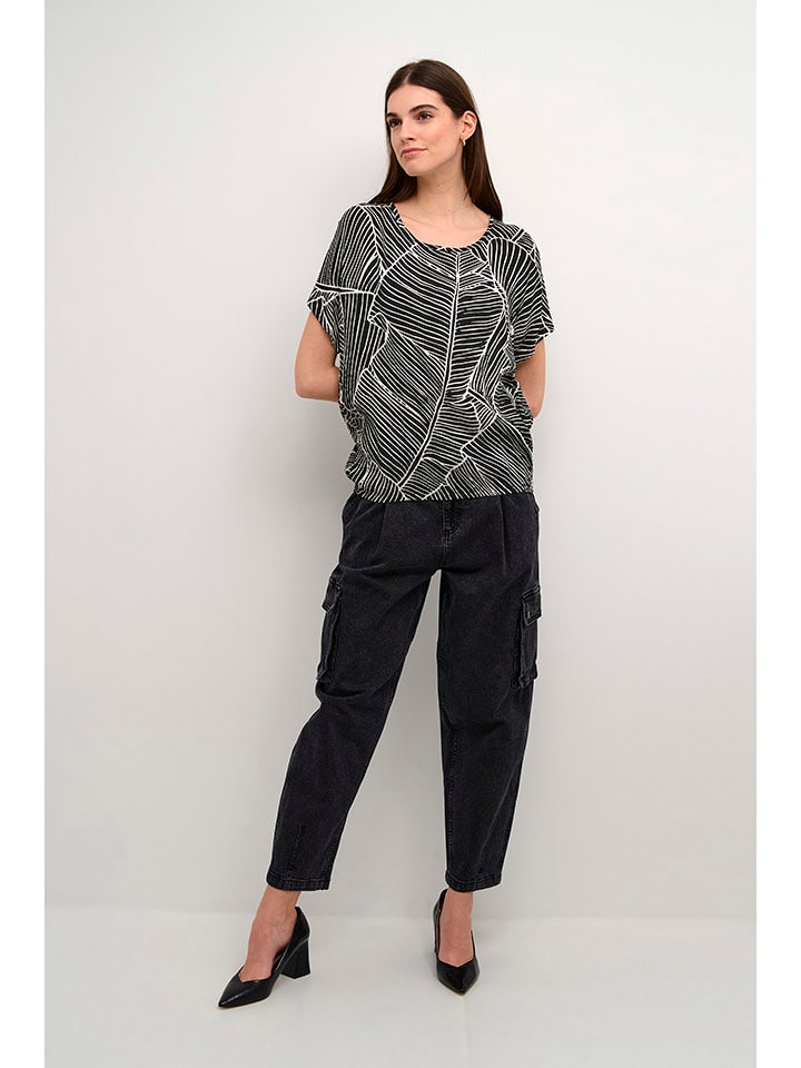 Kaffe Bluzka w kolorze czarno-białym rozmiar: 38