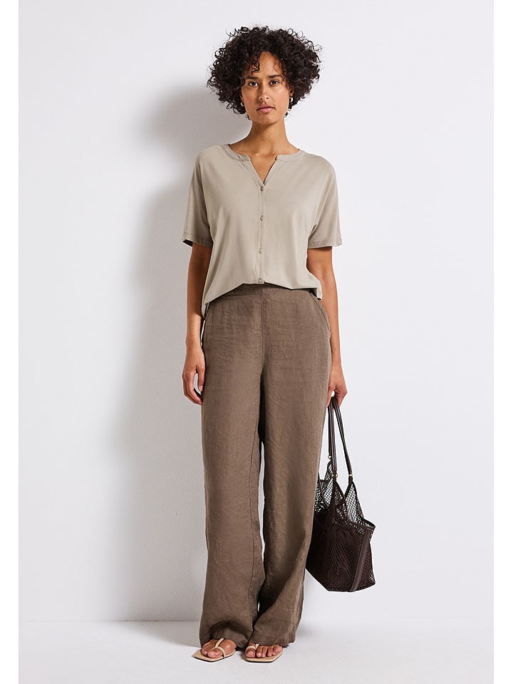 Street One Bluzka w kolorze beżowym rozmiar: 44