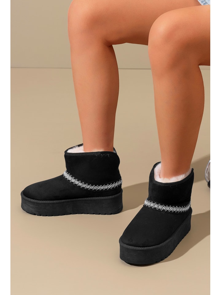 C'M Botki zimowe w kolorze czarnym rozmiar: 38