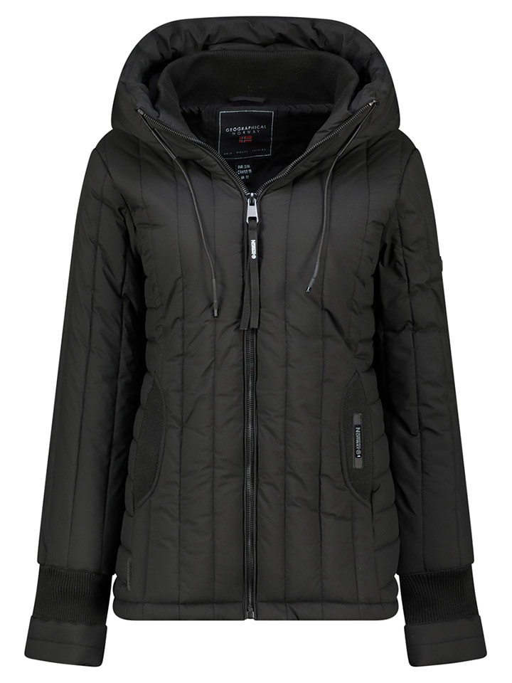 Geographical Norway Kurtka pikowana "Bitia" w kolorze czarnym rozmiar: L