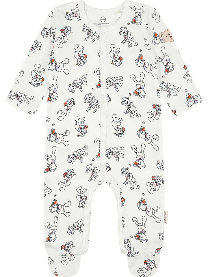 Steiff Śpioszki w kolorze białym rozmiar: 74