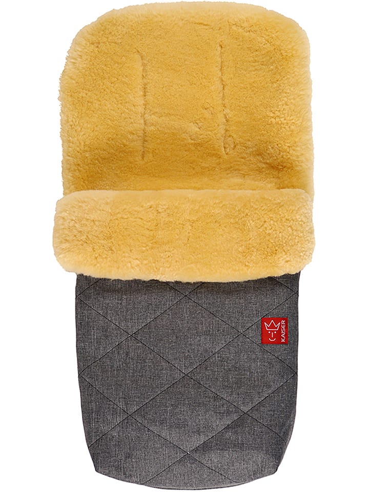 Kaiser Naturfellprodukte Śpiworek wełniany "Natty" w kolorze antracytowym - 85 x 45 cm rozmiar: onesize