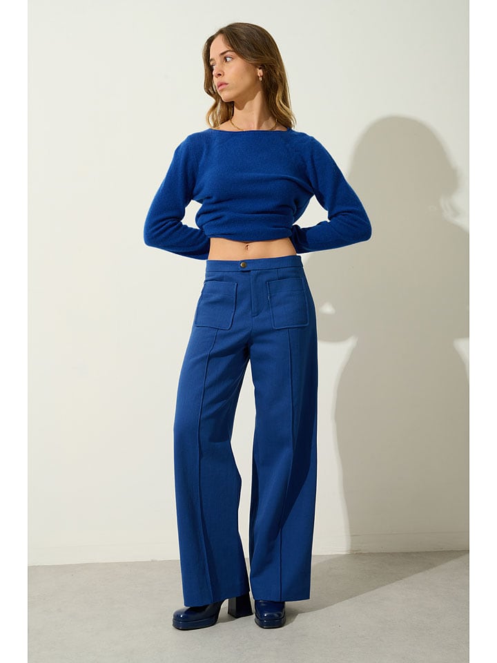 AUTHENTIC CASHMERE Kaszmirowy sweter "Criou" w kolorze niebieskim rozmiar: XXL