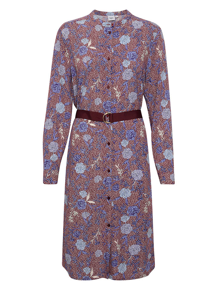 SAINT TROPEZ Sukienka "Saint Tropez" w kolorze bordowo-niebieskim rozmiar: XS