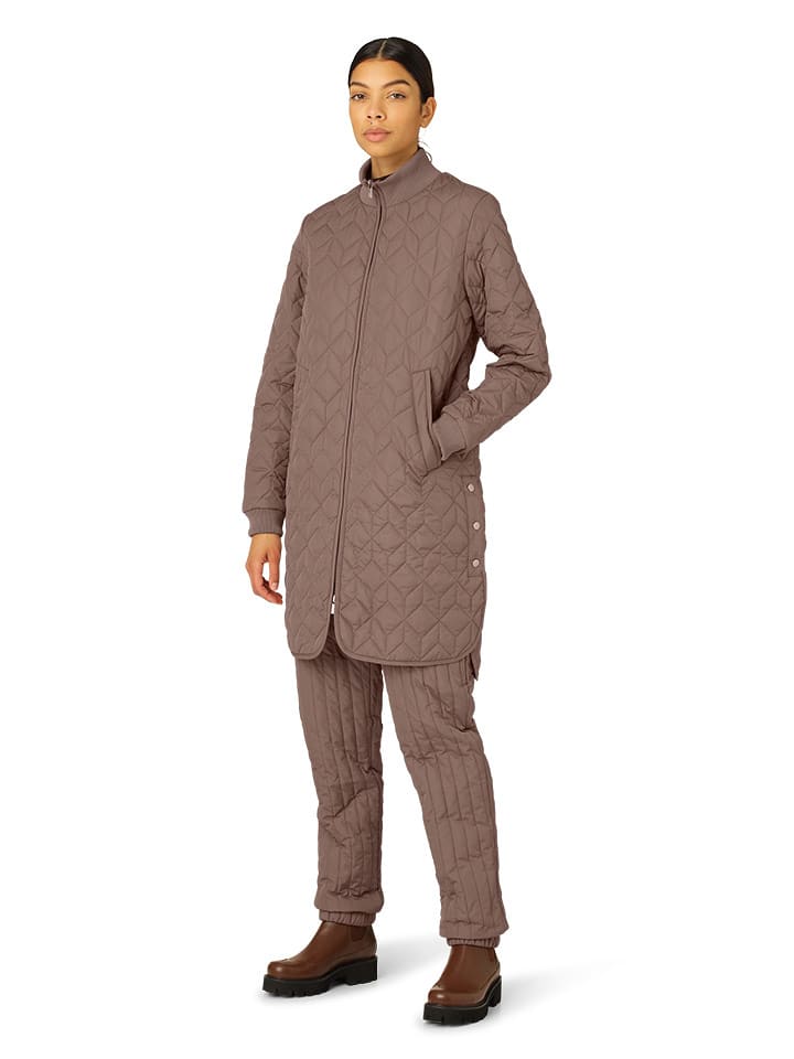 Ilse Jacobsen Płaszcz pikowany w kolorze brązowym rozmiar: 40