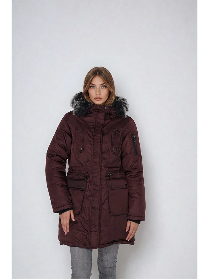 Steve Madden Parka w kolorze czerwonym rozmiar: S