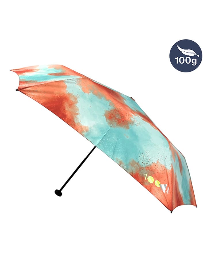 SMATI Parasol w kolorze turkusowo-koralowym - Ø 92 cm rozmiar: onesize