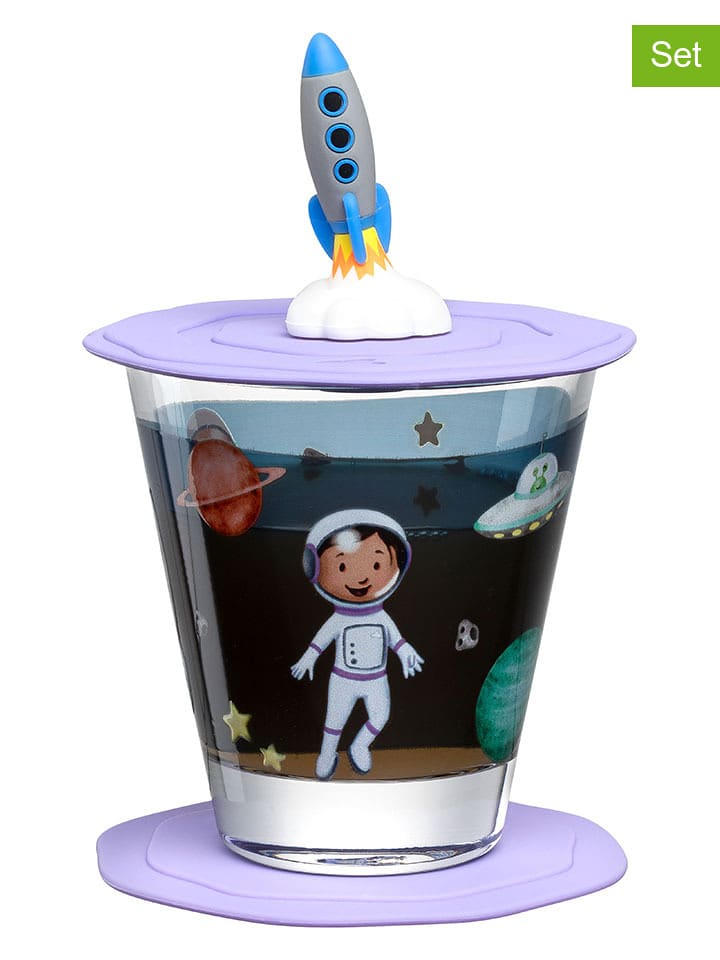 LEONARDO 3-częściowy zestaw ze wzorem dla dzieci - wys. 10 x Ø 10,8 cm rozmiar: onesize