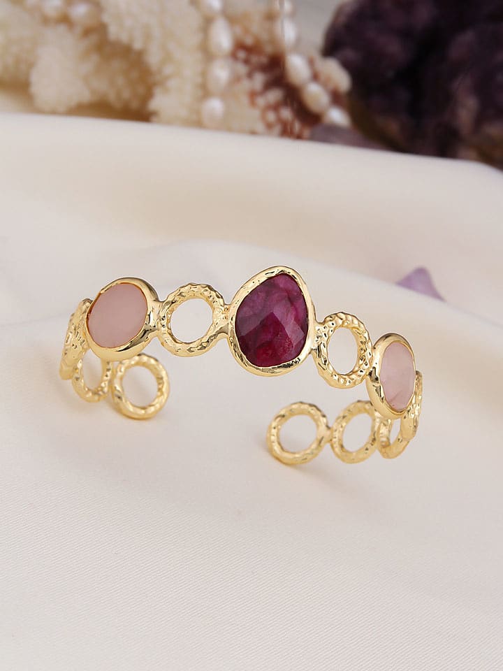 L'Atelier de Gaia Pozłacana bransoletka z elementami ozdobnymi rozmiar: onesize