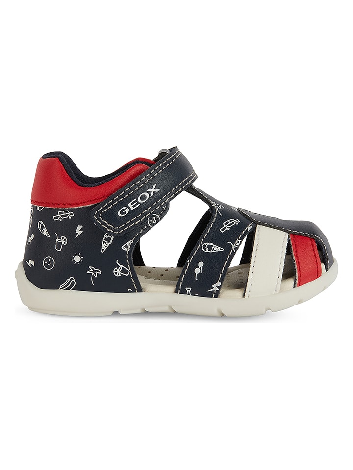 Geox Półsandały "Elthan" w kolorze granatowo-czerwonym rozmiar: 23