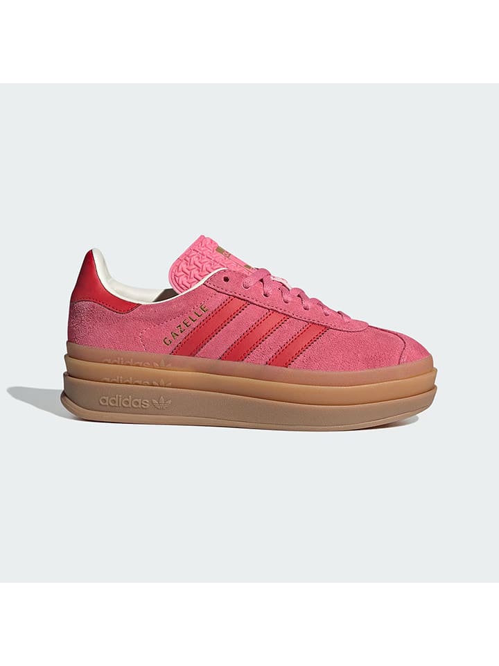 adidas Skórzane sneakersy "Gazelle Bold" w kolorze różowo-czerwonym rozmiar: 38 2/3