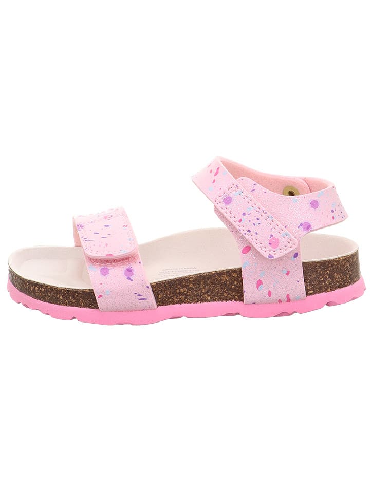 superfit Skórzane sandały w kolorze jasnoróżowym rozmiar: 38