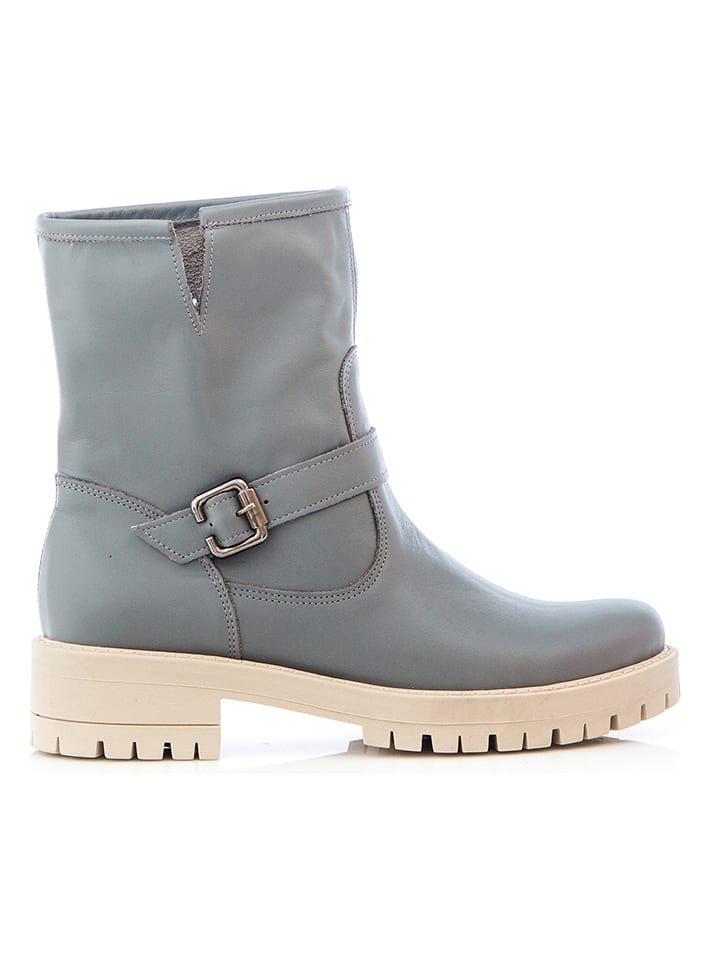 Zapato Skórzane botki w kolorze szarym rozmiar: 39