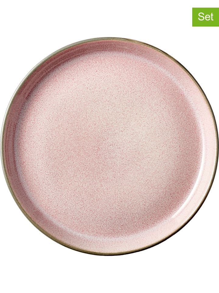 Bitz Talerze (6 szt.) "Gastro" w kolorze jasnoróżowo-szarym - Ø 17 cm rozmiar: onesize