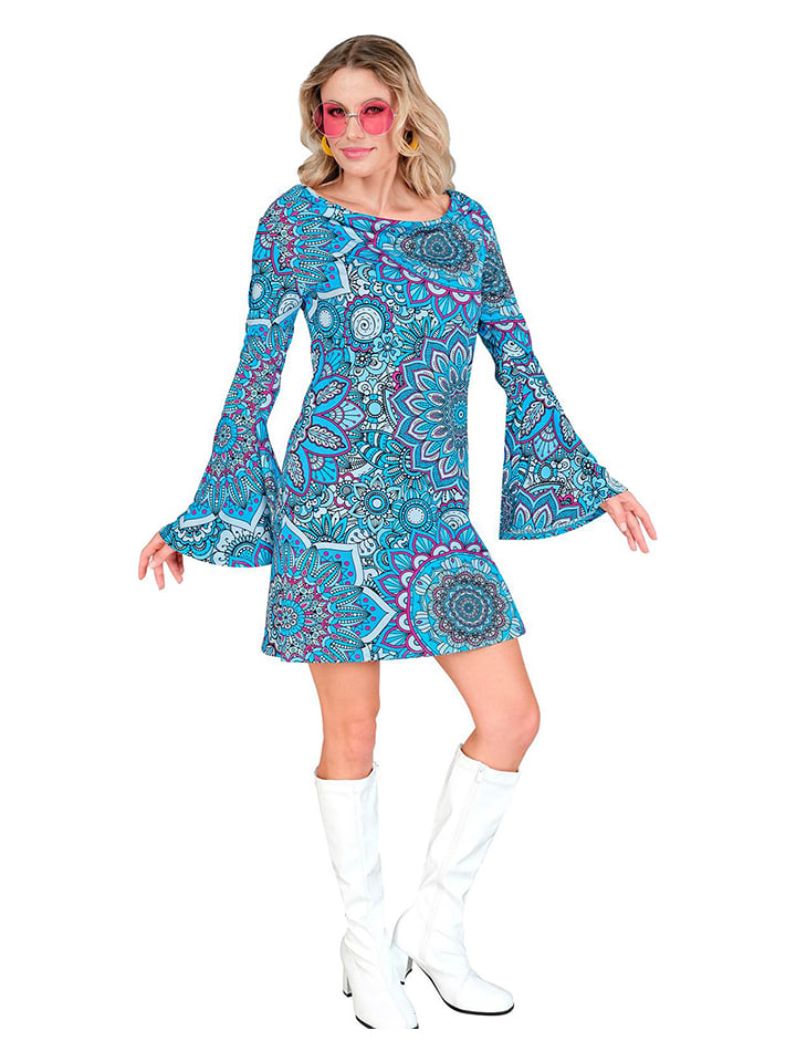 Carnival Party Sukienka kostiumowa "60s" w kolorze niebieskim rozmiar: L