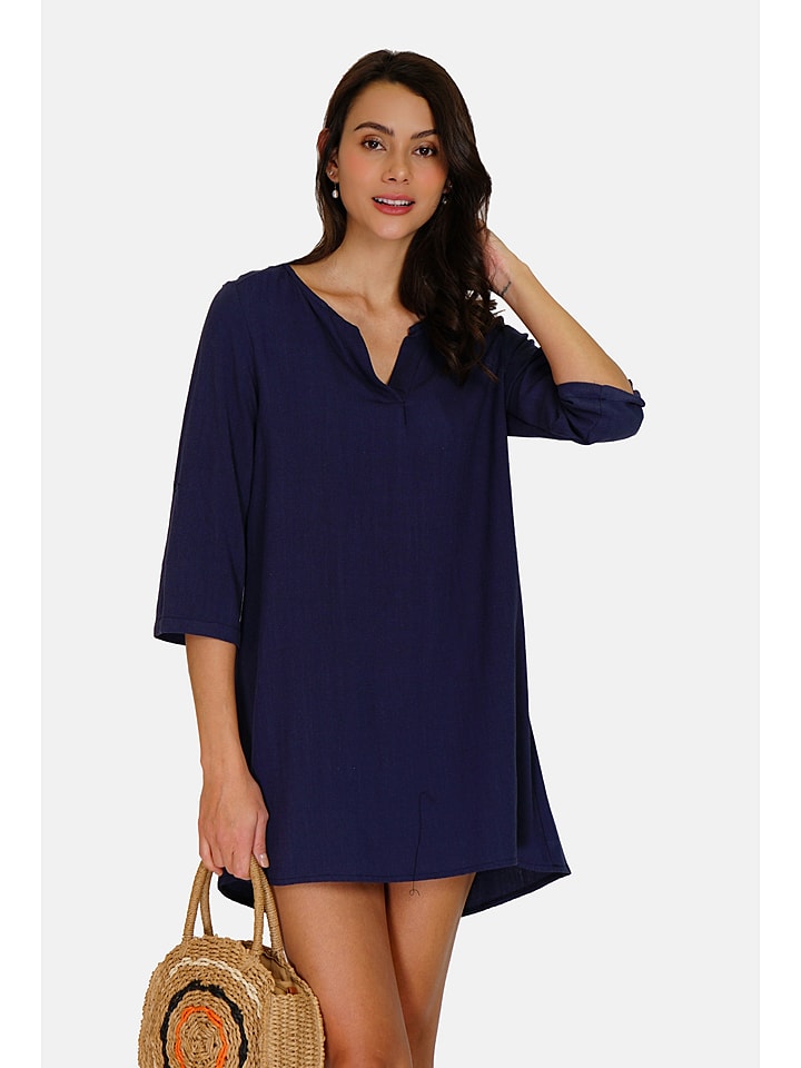 Le Jardin du Lin Sukienka w kolorze granatowym rozmiar: 38