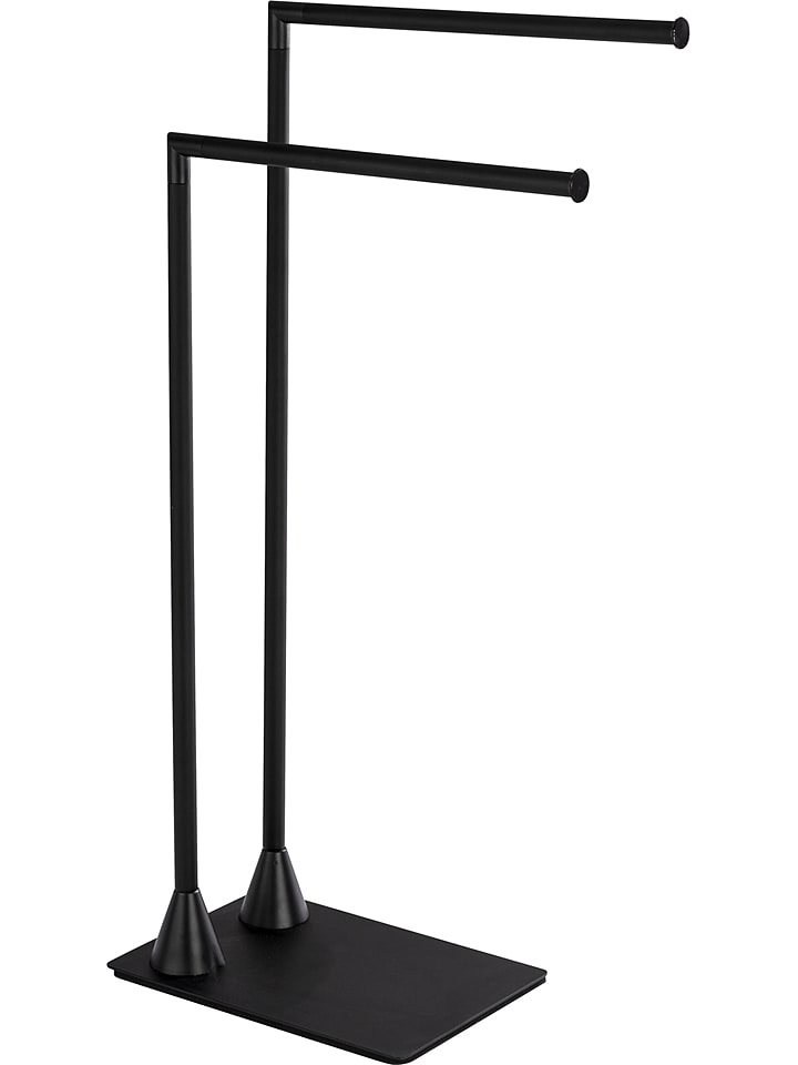 Wenko Stojak "Hella" w kolorze czarnym na ręczniki - 43,5 x 78,5 x 20 cm rozmiar: onesize