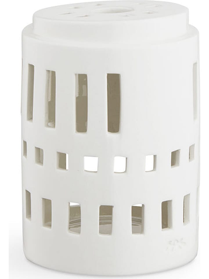 Kähler Świecznik "Urbania Little tower" w kolorze białym - 11,5 x Ø 8 cm rozmiar: onesize