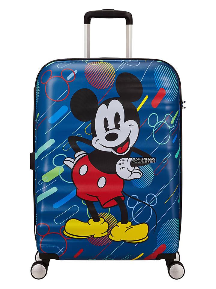 American Tourister Walizka w kolorze niebieskim ze wzorem - 47 x 67 x 26 cm rozmiar: onesize