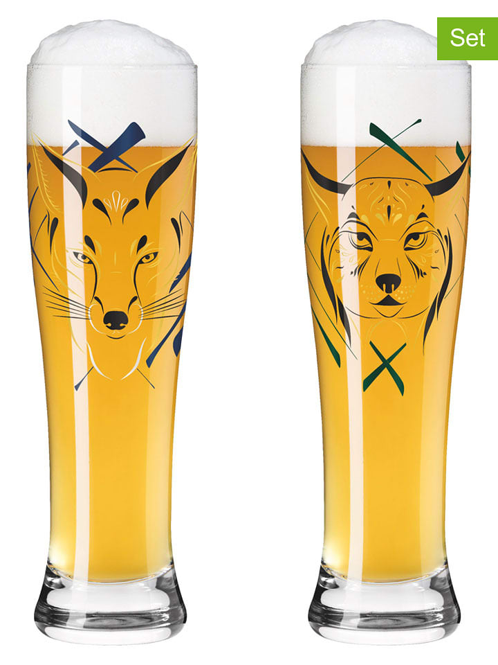 RITZENHOFF Kufle (2 szt.) "Brauchzeit" w kolorze czarnym - 500 ml rozmiar: onesize