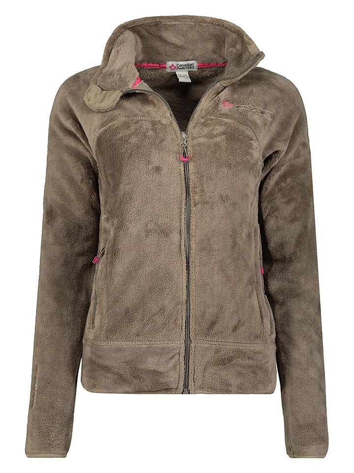 Canadian Peak Kurtka polarowa "Udilas" w kolorze jasnobrązowym rozmiar: 128