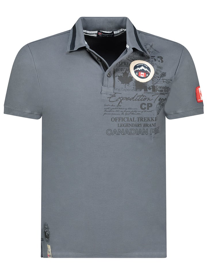 Canadian Peak Koszulka polo "Karueneak" w kolorze szarym rozmiar: S