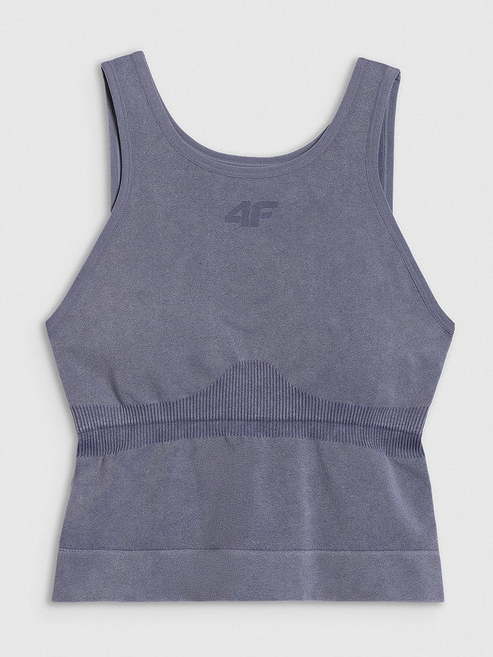 4F Top sportowy w kolorze niebieskoszarym rozmiar: M/L