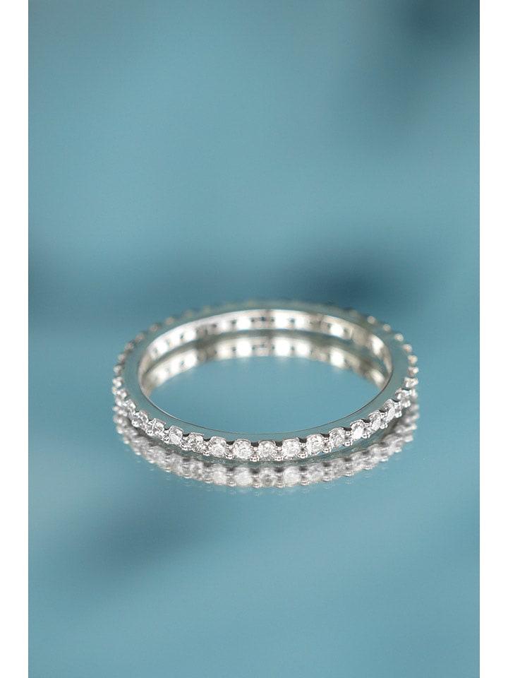 DIAMANTA Złoty pierścionek "Tour Complet Lumineux" z diamentami rozmiar: 52