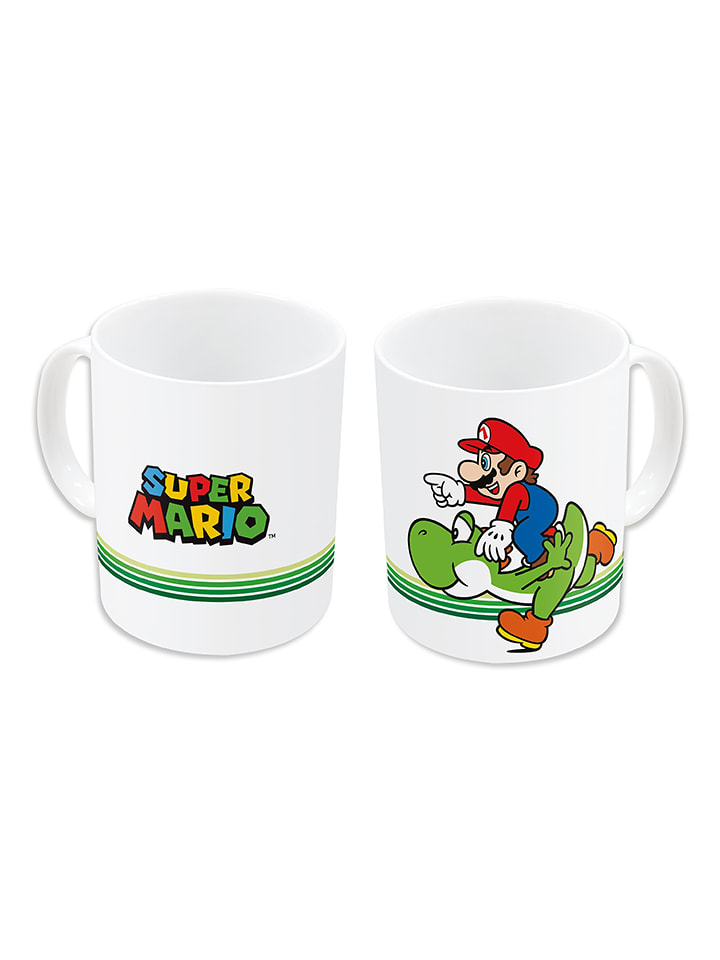 Super Mario Kubek "Super Mario" w kolorze białym - 325 ml rozmiar: onesize