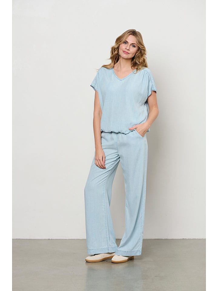 &Co Woman Bluzka "Jessie" w kolorze błękitnym rozmiar: XL