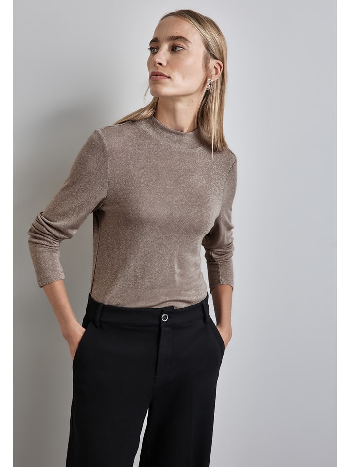 Street One Sweter w kolorze jasnobrązowym rozmiar: 42